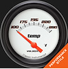 VS226WBPF-04 Velocity White 2 5/8in. Short Sweep Water Temperature Gauge - image 1