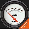 VS230WBPF Velocity White 2 5/8in. Volt Gauge - image 1