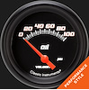 VS281BBPF Velocity Black 2 5/8in. Oil Pressure Gauge - image 1