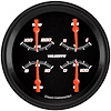 Velocity Black Series Quad Gauge 4-5/8" Electrical Includes: - image 1