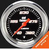 VS328BAPF Velocity Black 2 5/8in. Oil Temperature Gauge - image 1