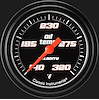 Velocity Black w/ Black Bezel 2 ? Oil Temp. Full Sweep - image 1