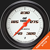 VS328WBPF Velocity White 2 5/8in. Oil Temperature Gauge - image 1