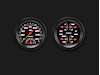 Velocity Black Series 2-Gauge Set 3-3/8" Electrical Ultimate Speedometer (160 mph) - image 1