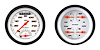 Velocity White Series 2-Gauge Set 3-3/8" Electrical Ultimate Speedometer (160 mph) - image 1