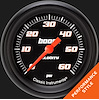 VS343BBPF Velocity Black 2 5/8in. Boost Gauge, 60 Psi - image 1