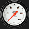 Velocity White w/ Black Bezel 2 ? Fuel Pressure 15psi Electric Full Sweep - image 1