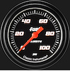 Velocity Black w/ Black Bezel 2 ? Fuel Pressure 100psi Electric Full Sweep - image 1