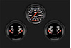 Velocity Black Series 3-Gauge Set 3-3/8" Electrical Ultimate Speedometer (160 mph) - image 1