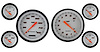 Velocity White Series 6-Gauge Set 4-5/8" Elec Speedometer (160 mph) - image 1