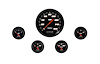 Velocity Black Series 5-Gauge Set 4-5/8" Electrical Speedometer (160 mph) - image 1
