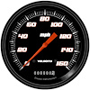 VS56BBLC Velocity Black 5in. Speedo 160Mph - image 1