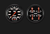 Velocity Black Series 2-Gauge Set 4-5/8" Electrical Speedtachular Gauge - image 1