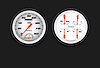 Velocity White Series 2-Gauge Set 4-5/8" Electrical Speedtachular Gauge - image 1