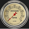 VINTAGE 2 5/8IN TACHOMETE - image 1