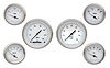 White Hot Series 6-Gauge Set 3-3/8" Elec Speedometer (140 mph) - image 1
