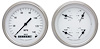 White Hot Series 2-Gauge Set 3-3/8" Electrical Speedometer (140 mph) - image 1