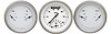 White Hot Series 3-Gauge Set 3-3/8" Electrical Ultimate Speedometer (140 mph) - image 1