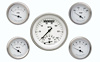 White Hot Series 5-Gauge Set 3-3/8" Electrical Ultimate Speedometer (140 mph) - image 1