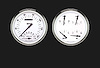 White Hot Series 2-Gauge Set 4-5/8" Electrical Speedtachular Gauge - image 1
