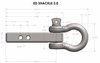 ED20SHACKLE 2 in. Extreme-Duty Receiver Shackle - image 2