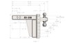 ED258 2.5 in. Extreme-Duty 8 in. Drop/Rise Trailer Hitch - image 3