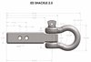 ED25SHACKLE 2.5 in. Extreme-Duty Receiver Shackle - image 2