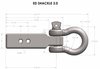 ED30SHACKLE 3 in. Extreme-Duty Receiver Shackle - image 2