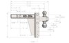 HD206 2 in. Heavy-Duty 6 in. Drop/Rise Hitch - image 2