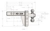 HD254 2.5 in. Heavy-Duty 4 in. Drop/Rise Hitch - image 2