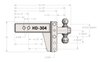 HD304 3 in. Heavy-Duty 4 in. Drop/Rise Hitch - image 2