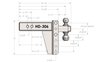 HD306 3 in. Heavy-Duty 6 in. Drop/Rise Hitch - image 2