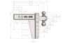 HD308 3 in. Heavy-Duty 8 in. Drop/Rise Hitch - image 2