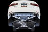 Non-Res Track Exhaust for Audi B9 S5 Sportback - Non-Resonated - Diamond Black 102mm Tips - image 2