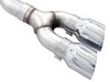 0FG Dual Side Exit Exhaust for '21+ Ford F-150 - 4.5" Chrome Silver Tips - image 3