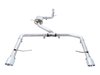Resonated Track Exhaust for MK7 Jetta GLI w/ High Flow Downpipe - Chrome Silver Tips - image 2