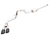 0FG Dual Side Exit Exhaust for '21+ Ford F-150 - 4.5" Diamond Black Tips - image 1