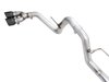 0FG Dual Side Exit Exhaust for '21+ Ford F-150 - 4.5" Diamond Black Tips - image 2