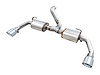 Tread Edition Axleback Dual Exhaust for Jeep JL/JLU 3.6L/2.0T - Chrome Silver Tips - image 1