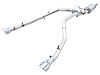 0FG Dual Rear Exit Cat-back Exhaust for 4th Gen RAM 1500 5.7L (with bumper cutouts) - Chrome Silver Tips - image 1