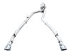 0FG Dual Rear Exit Cat-back Exhaust for 4th Gen RAM 1500 5.7L (with bumper cutouts) - Chrome Silver Tips - image 2