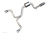 Touring Edition Exhaust for VW MK7 GTI - Chrome Silver Tips - image 1