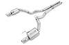 Touring Catback Exhaust for S550 Mustang GT - Dual Tip - Chrome Silver Tips - image 1