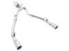 AWE 0FG Dual Rear Exit Catback Exhaust for 4th Gen RAM 1500 5.7L (without bumper cutouts) - Chrome Silver Tips - image 3