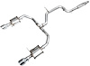 3015-32275 Touring Edition Cat-Back Exhaust System Chrome Silver Tips Fits Select Volkswagen Jetta GLI Mk7.5