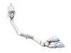 0FG Single Side Exit Cat-back Exhaust for 4th Gen RAM 1500 5.7L (without bumper cutouts) - Dual Chrome Tips - image 2