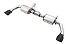 AWE Tread Edition Axleback Dual Exhaust for Jeep JK/JKU 3.6L - Diamond Black Tips - image 1