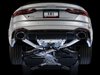 AWE Track Edition Exhaust for Audi B9 RS 5 Sportback - Resonated for Performance Catalysts - Diamond Black RS-style Tips - image 2