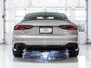 AWE Touring Edition Exhaust for Audi B9 RS 5 Sportback - Resonated for Performance Catalysts - Diamond Black RS-style Tips - image 3
