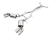 AWE Touring Edition Cat-back Exhaust for Gen6 Camaro SS / ZL1 - Resonated - Chrome Silver Tips (Quad Outlet) - image 1